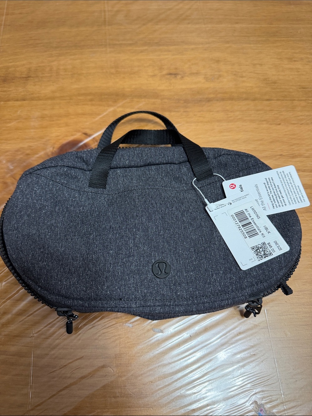 lululemon athletica  All Essentials Heather Charcoal Toiletry Kit